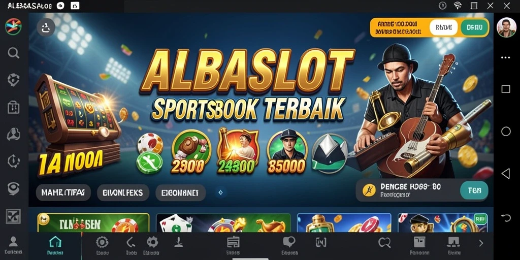 Tampilan screenshot gameplay Sportsbook ALBASLOT yang menarik.
