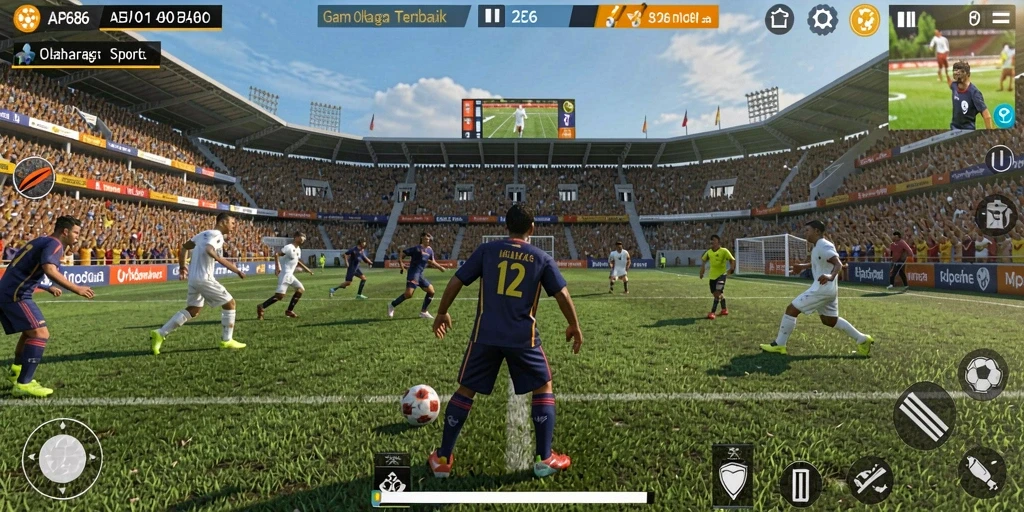 Gameplay seru dalam AP686 menampilkan berbagai cabang olahraga.