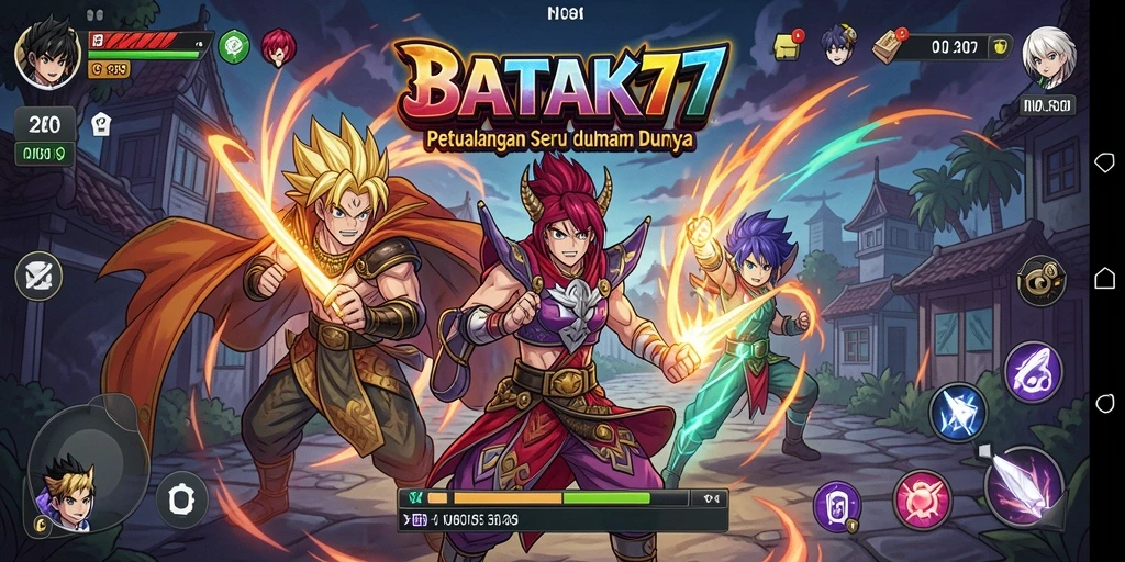 Tampilan menarik dari gameplay BATIK77 yang penuh warna.