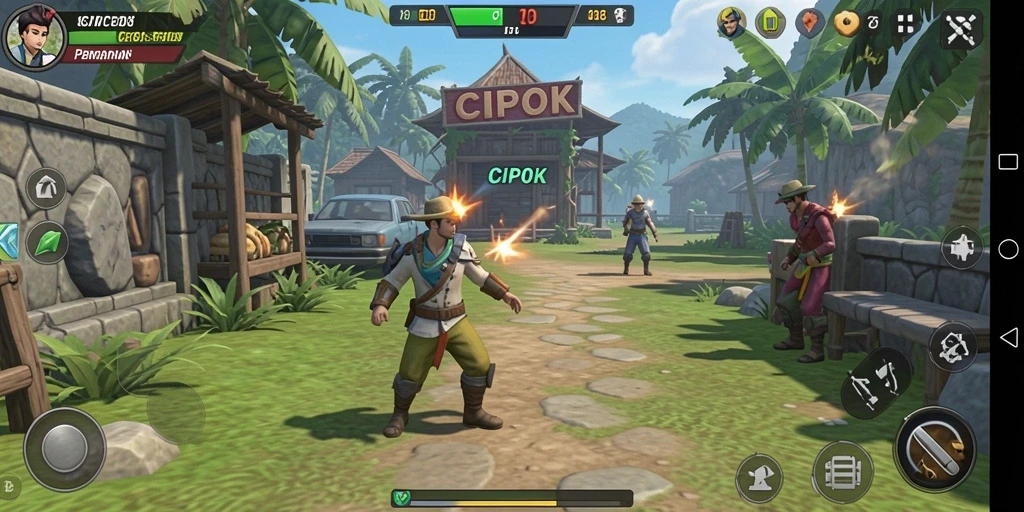 Screenshot utama menampilkan gameplay strategi yang mendebarkan.