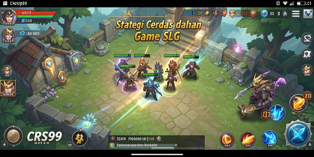 Screenshot gameplay menarik dari CRS99 di dalam pertempuran SLG.
