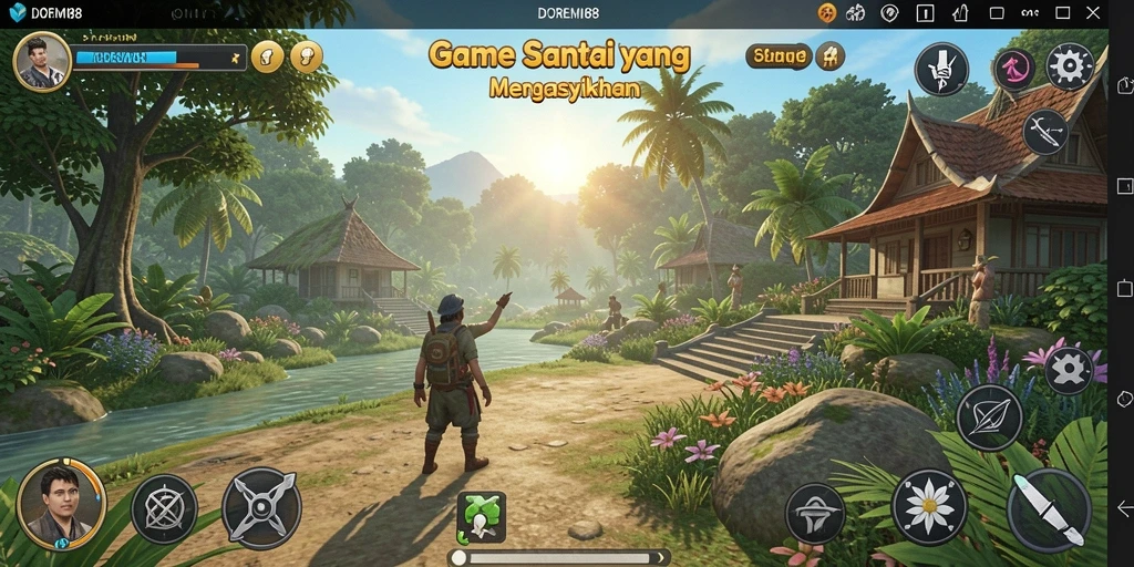 Tangkapan layar utama DOREMI88 menampilkan serunya gameplay Casual.
