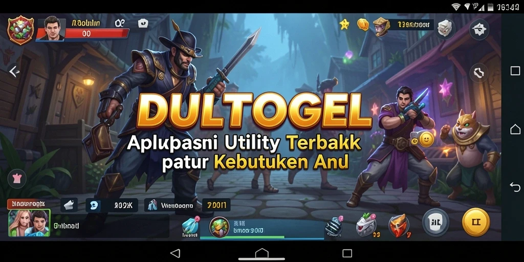 Screenshot DULTOGEL menampilkan antarmuka pengguna yang sederhana dan fungsional.