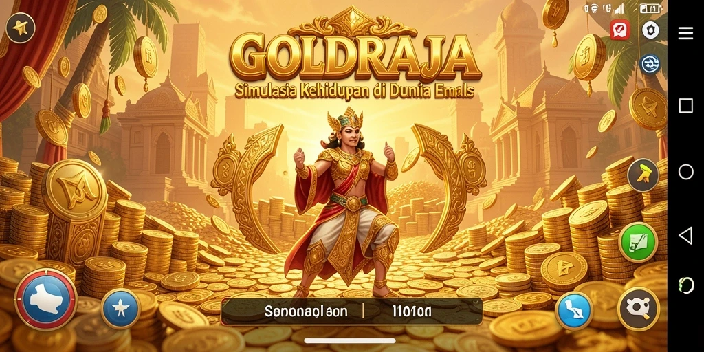 Tampilan gameplay <strong>GOLDRAJA</strong> yang menakjubkan dan seru.