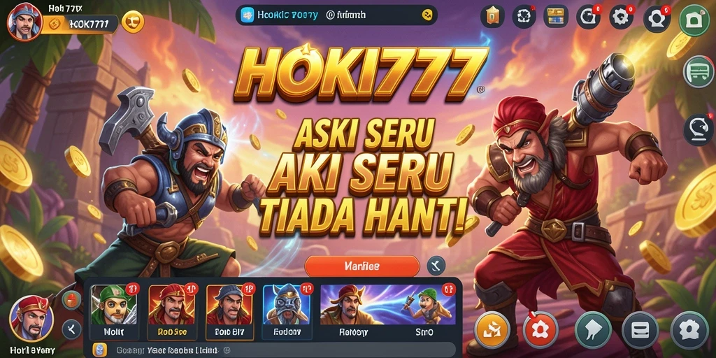 Tampilan gameplay HOKI777 yang menegangkan dan penuh aksi.