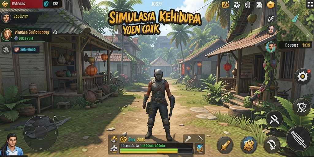 Tampilan gameplay menarik dari JOS77 yang penuh warna dan interaksi.