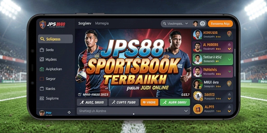 Tampilan utama gameplay Sportsbook JPS88 dengan pilihan taruhan yang luas.