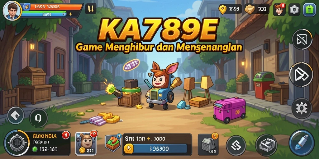 Tampilan gameplay KA789 dengan fitur menarik dan karakter yang menggemaskan.