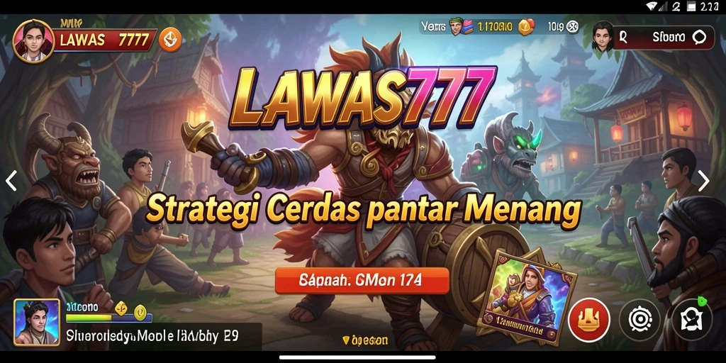 Tampilan layar LAWAS777 menampilkan aksi strategis yang mendebarkan.