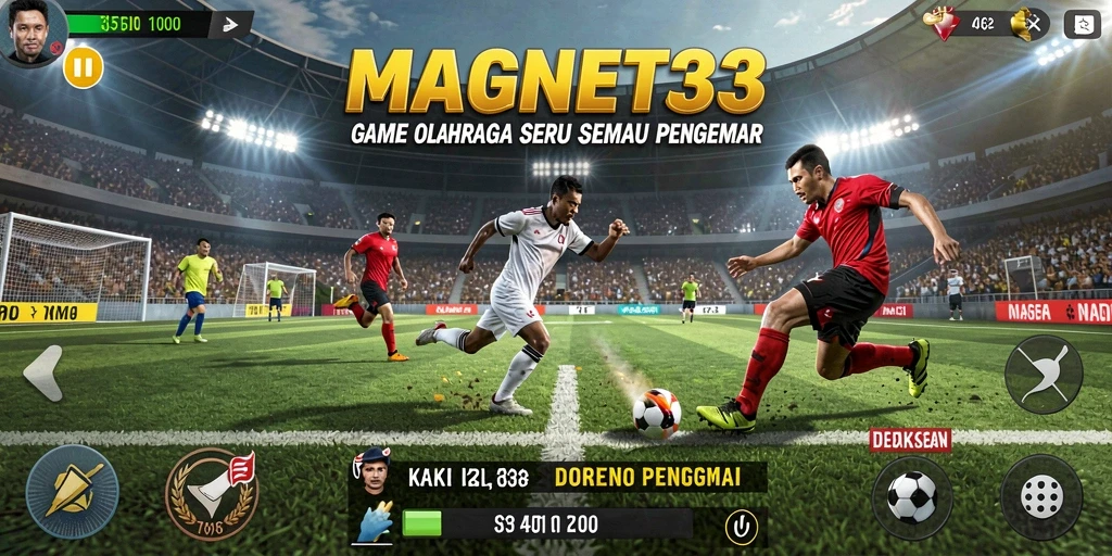 Tampilan gameplay MAGNET33 yang menarik dan seru saat bermain olahraga.