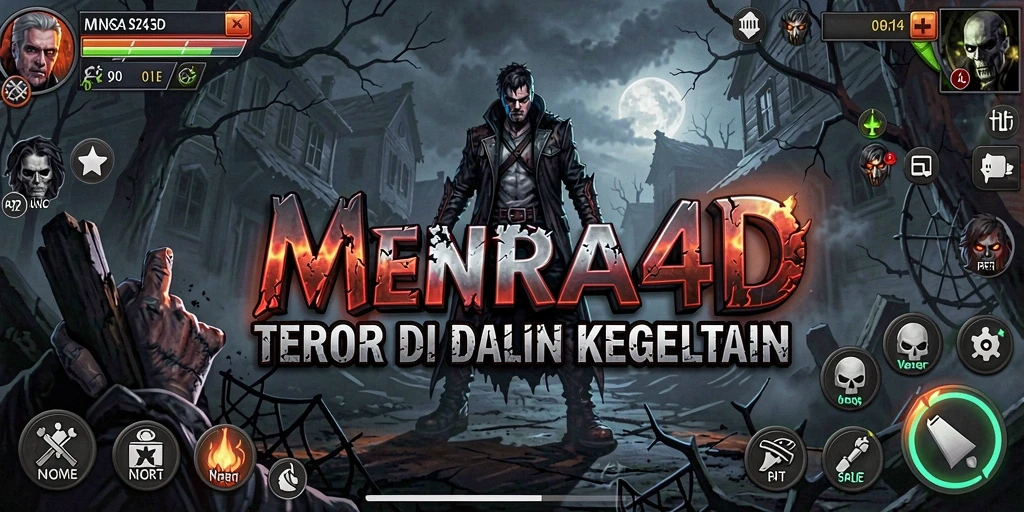 Tampilan gameplay dari MENARA4D yang seram dan menegangkan.
