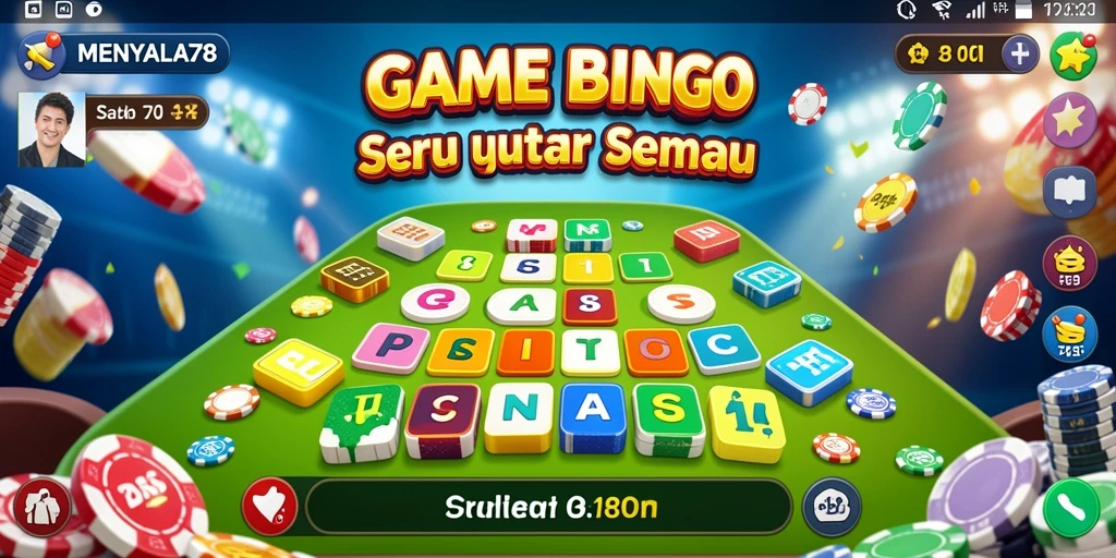 Tampilan menarik dari gameplay Bingo di MENYALA78.