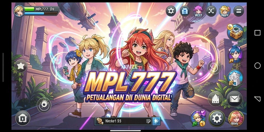 Tampilan seru dari gameplay MPL777 dengan karakter anime favorit.