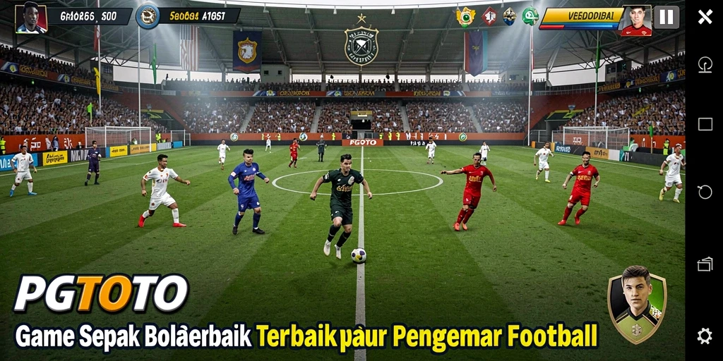 Tampilan gameplay PGTOTO yang menakjubkan saat aksi sepak bola.