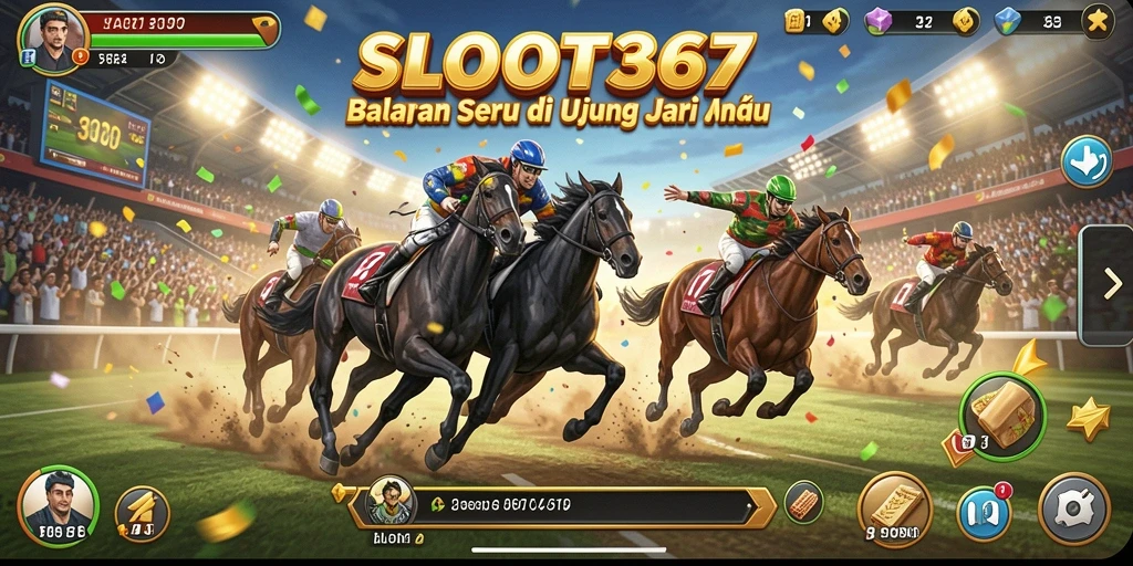Tampilan menakjubkan dari gameplay balapan yang intens di SLOT367.