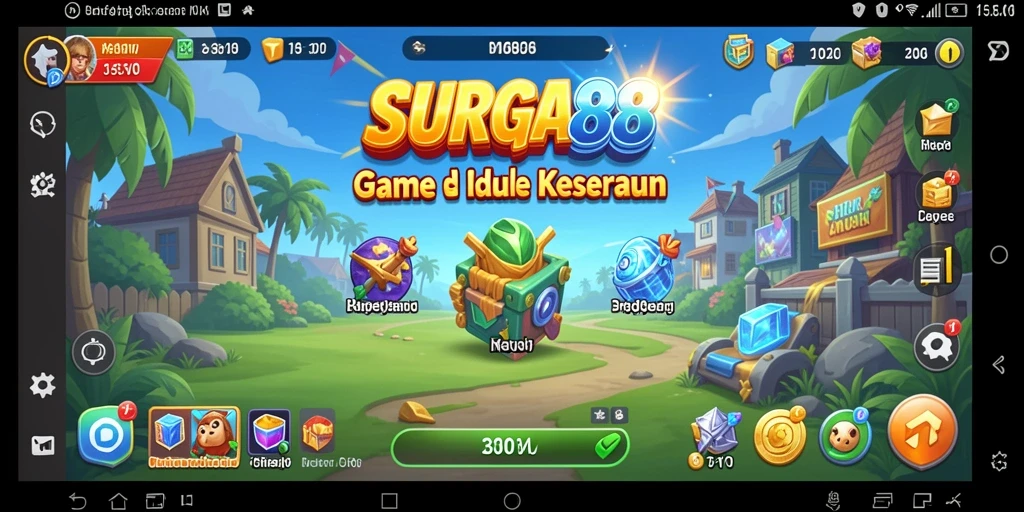 Tampilan gameplay SURGA88 yang menarik dan penuh warna.